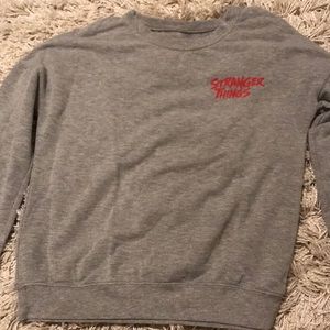 Stranger Things Grey long sleeve sweater